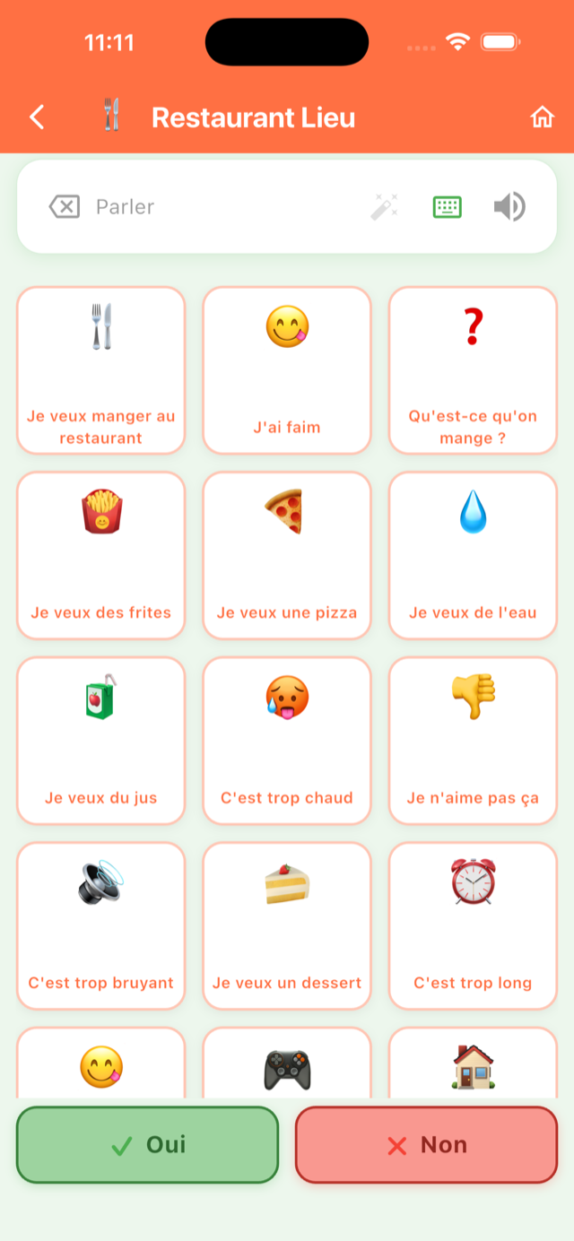 Phrases entières prêtes à l'emploi dans Ora